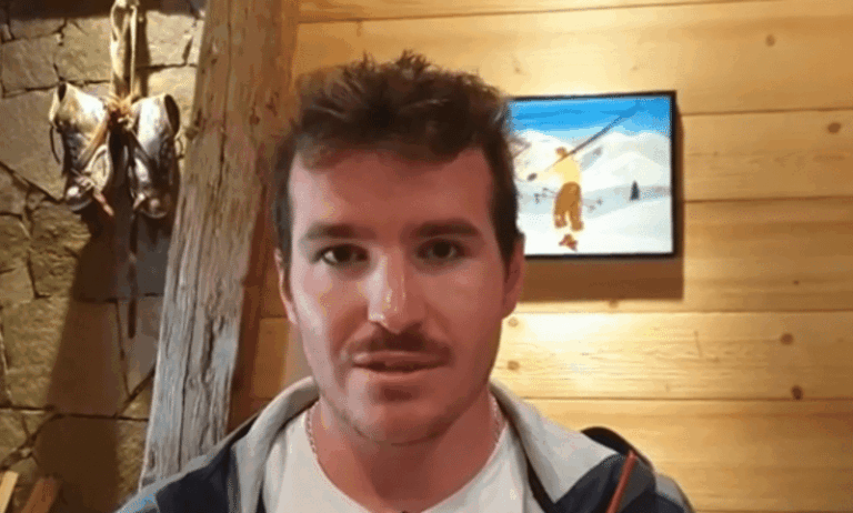 Sur la Streif avec Valentin Giraud Moine