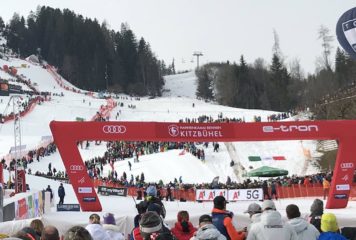 Daniel Yule au sommet sur la Ganslern