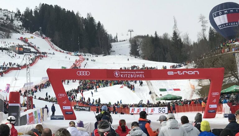 Daniel Yule au sommet sur la Ganslern