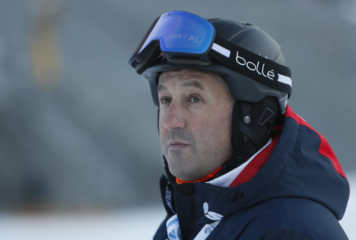 Alberto Senigagliesi en piste vers la FIS