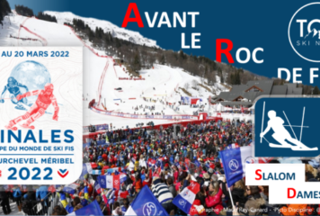 Avant le slalom dames, sur le Roc de Fer
