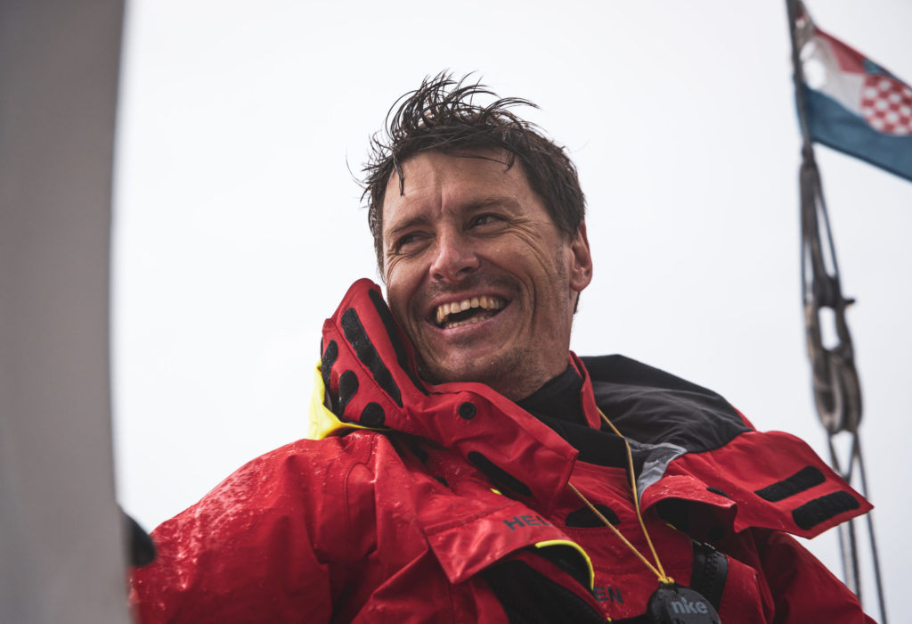 Dans le portillon de départ de la Route du Rhum