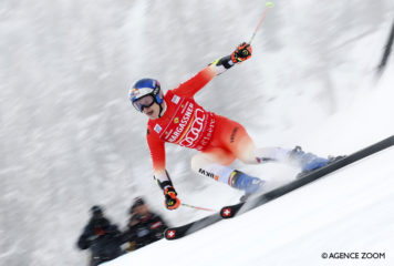 Démonstration de Marco Odermatt sur la Face de Bellevarde