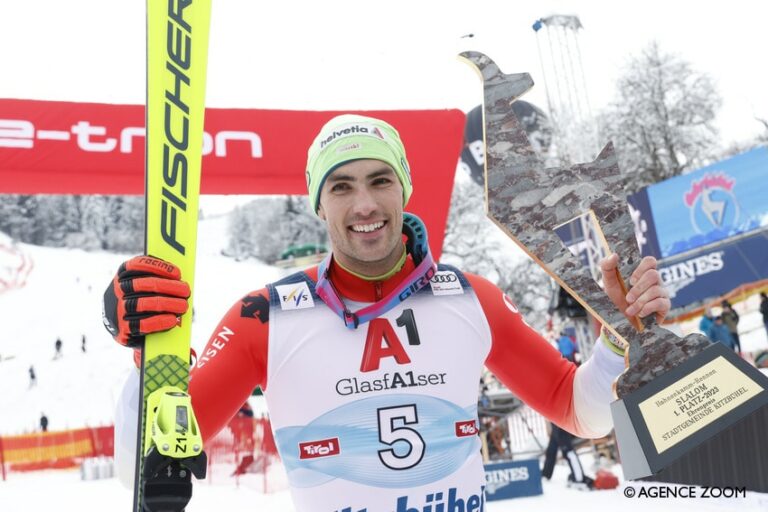 Victoire de Daniel Yule au slalom de Kitzbühel