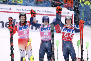 Henrik Kristoffersen le plus fort entre les piquets de Wengen