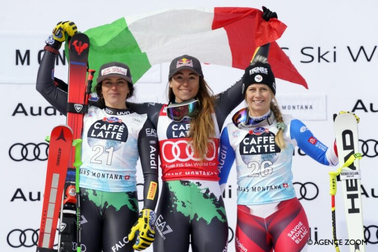 Descente de Crans Montana : Sofia Goggia s’impose, premier podium pour Laura Gauché !