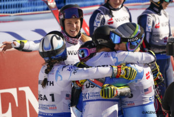 Les États-Unis en or sur le parallèle par équipes