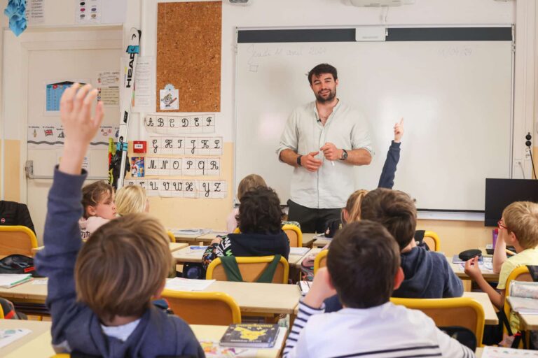 Le champion et les enfants