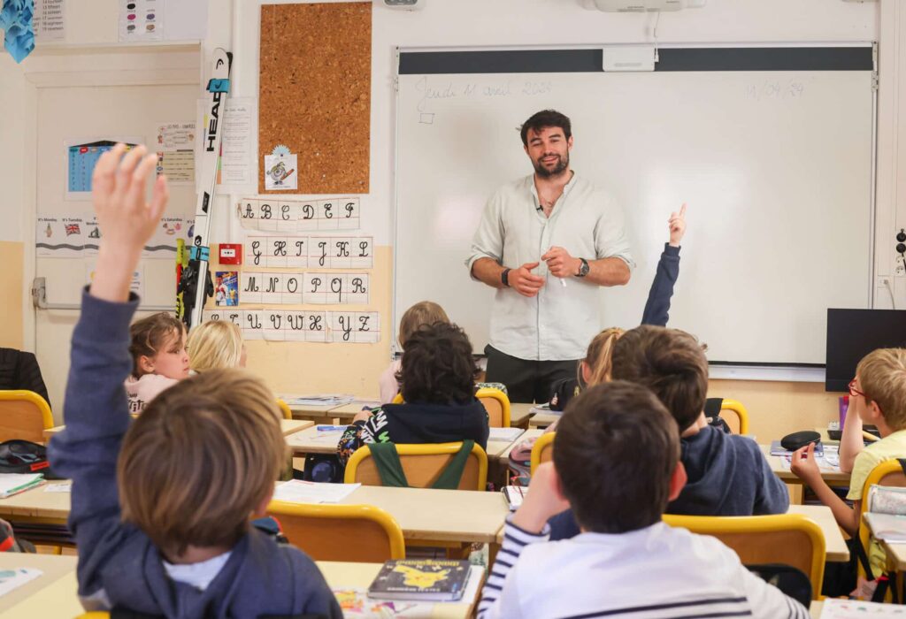 Le champion et les enfants