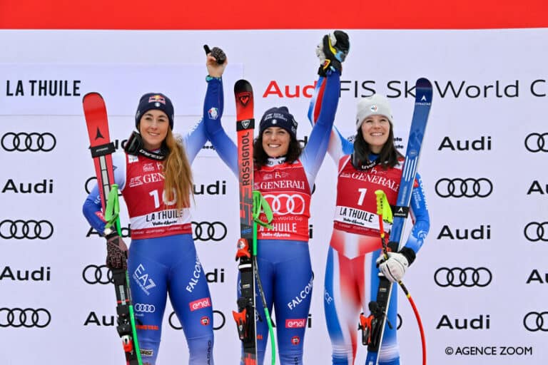 Super-G de La Thuile : victoire de Federica Brignone, podium pour Romane Miradoli