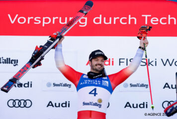 Sun Valley : Loïc Meillard en démonstration sur le géant