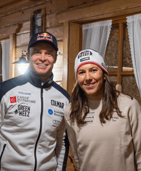 Wendy Holdener et Alexis Pinturault, premiers invités de la 3e saison de l’émission l’Après-Ski