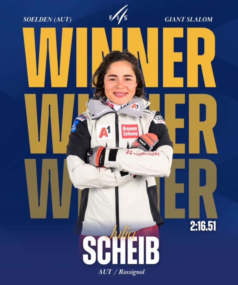 Julia Scheib ouvre l’hiver en beauté à Sölden