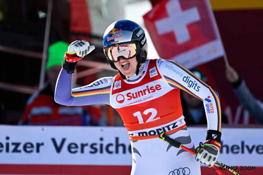 Emma Aicher remporte la deuxième descente de St-Moritz
