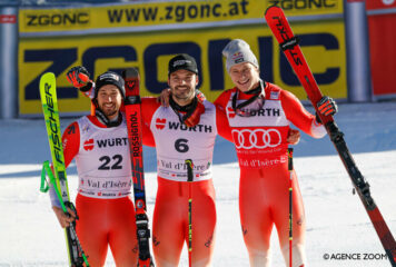 Triplé suisse en géant à Val d’Isère : Meillard devant Aerni et Odermatt