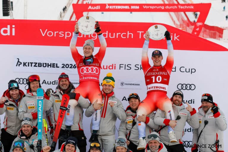 Kitzbühel : doublé Odermatt/Von Allmen sur le Super G en attendant la descente 