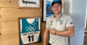 Steven Amiez et son plus ancien souvenir JO