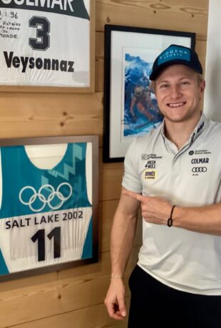 Steven Amiez et son plus ancien souvenir JO