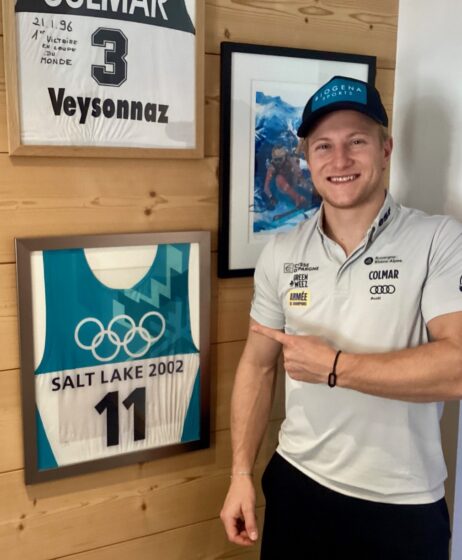 Steven Amiez et son plus ancien souvenir JO