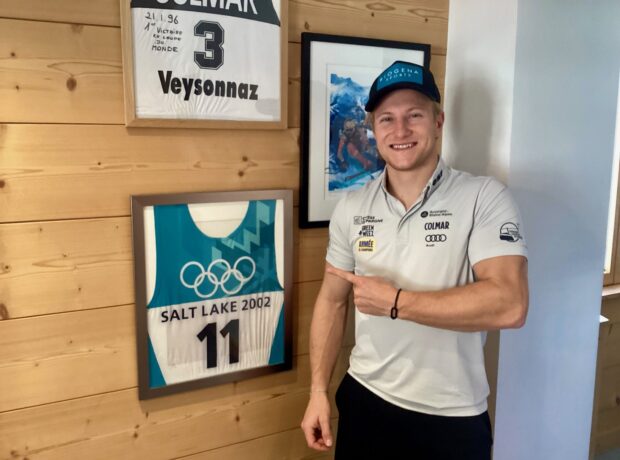 Steven Amiez et son plus ancien souvenir JO