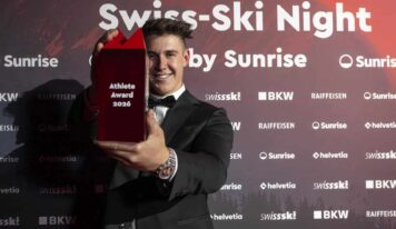 Franjo von Allmen sacré athlète suisse de l’année lors de la Swiss-Ski Night